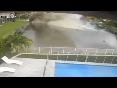 Surveillance video shows crash of Jamaica relief flight in Coral Springs; 2 killed