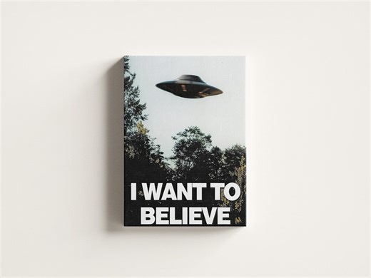 X-files I Want to Believe Poster – FBI Alien TV Show Poster – Cult Film Wall Art - Etsy