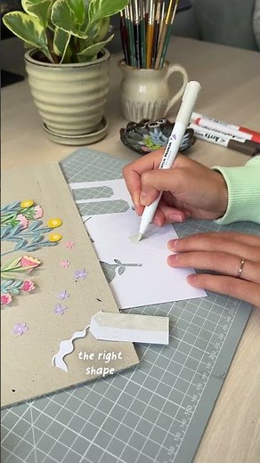 How to make a shadow box landscape (with acrylic markers)