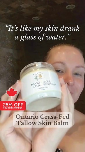 Love tallow? You’re going to love Mooo Balm even more! It takes what you already love and elevates the experience. We handcraft every jar with Ontario grass-fed tallow, then whip it to a light, fluffy texture using just 4 skin-loving ingredients. | Better Alternative Skin Care | Facebook