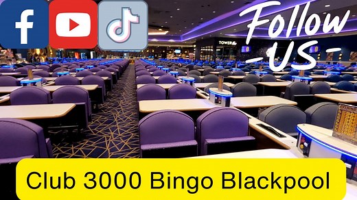 Hello lovelies here we take a tour round Club 3000 Bingo Blackpool Club 3000 Bingo hall is situated on the Festival retail park, Rigby road Blackpool. https://www.club3000bingo.com/blackpool membership is FREE you can join online and pick up your card in the reception at the club click this link to join ⬇️⬇️⬇️⬇️ https://www.club3000bingo.com/membership the Blackpool club is open 7 days a week from 11am till late. You also have a choice between paper books or electronic which I think is great 😃