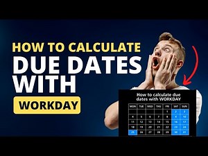 How to calculate due dates with WORKDAY