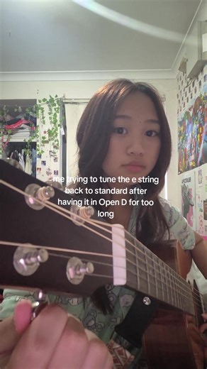 Struggling to Tune a Guitar Back to Standard
