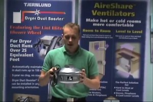 Watch Tjernlund M-49504351 in-Line Fan with Current Sensor Switch Dryer Duct Booster M-4, Metal, 4" on Amazon Live