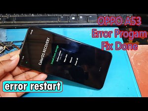 How to fix oppo a53 stuck recovery mode done☑️,restoration phone oppo a53