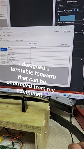 I designed a turntable that can be controlled from my computer