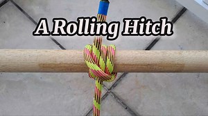 The rolling hitch is a knot used to attach a rope to a rod, pole, or other rope. A simple friction hitch is used for lengthwise pull along an object rather than at right angles. The rolling hitch is designed to resist lengthwise movement for only a single direction of pull. #knot #knots #nudos #sailing #climbing #technique #useful #video ⚠ Note: Working with knots can be dangerous if you're not experienced. Incorrectly tied knots might fail under pressure, leading to accidents. If you're not an 