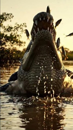 River Monster Awakens 🐊 | Saltwater Crocodile Ambush in the Wetlands