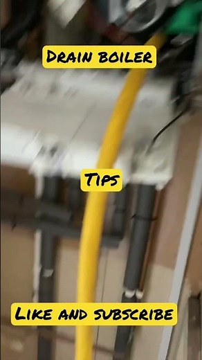 How to drain boiler water 💧