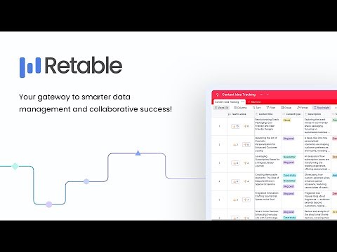 Meet Retable - Your gateway to smarter data management and collaborative success