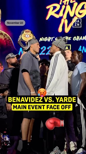 Boxing VIP on Instagram: "David Benavidez vs. Anthony Yarde face-off ahead of their WBC Light Heavyweight Title match 🥊"