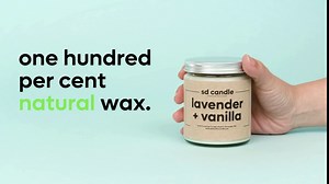 Custom Photo Soy Wax Candle - Soy Candles for Home Scented with Lavender & Vanilla - Customizable Candle for Home Fragrance - 100% Soy Wax Candle with Clear Jar + Silver Lid, 40+ Hour Burn Time - 8oz