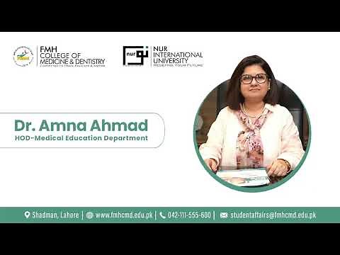 Dr. Amna Ahmad Talks about the Flagship Certificate course in ‘Health Profession Education’