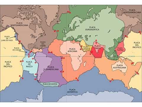 Dinámica de las Capas Internas de la Tierra y Placas Tectónicas (Geografía - Secundaria)