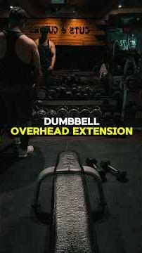 Dumbbell Overhead Extension — Do it right, avoid common mistakes. #fitness #tricepsworkout #viral