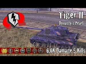 Tiger II | 6,0K Damage 5 Kills | WoT Blitz Replays