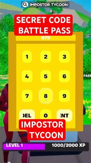 IMPOSTOR TYCOON MAP FORTNITE CREATIVE keystarmaps - FIND SECRET BATTLE PASS PREMIUM CODE #shorts