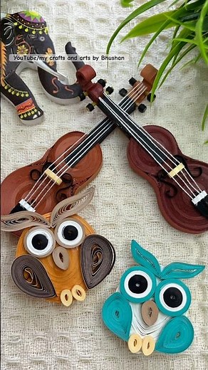 DIY paper quilling owl 🦉 bird