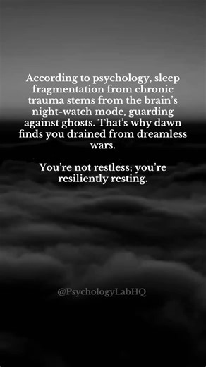 243 reactions · 50 shares | When the body finally lies down, the brain may still stand guard. #PsychologyFacts #TraumaHealing #Neuroscience #EmotionalIntelligence #PTSDRecovery | Psychology Lab | Facebook