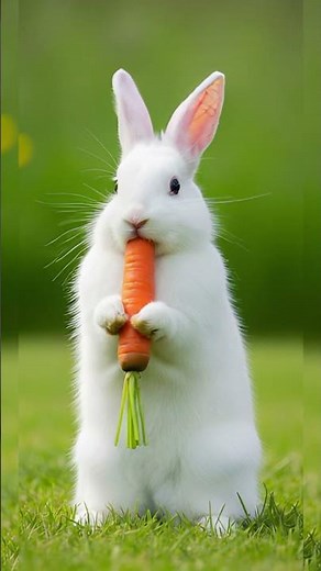 🐇 Cute Rabbit Eating Carrot 🥕 | Adorable Bunny Moments 💖#rabbit #funnyanimals