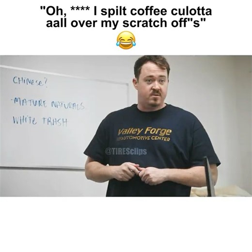 “Oh, F*** I spilt coffee culottes all over my scratch off’s 😂 | Tires | Netflix