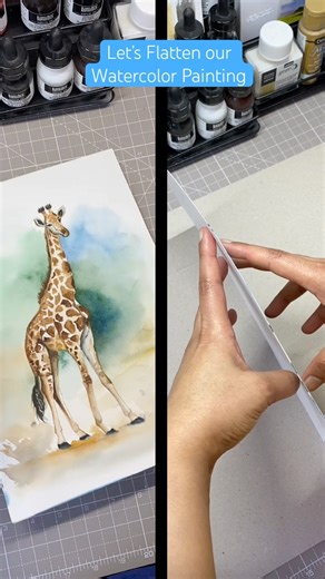 How to Flatten Warped Watercolor Paper (Easy 1-Minute Tutorial!)