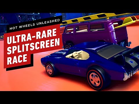 Hot Wheels Unleashed Ultra-Rare Splitscreen Race Gameplay