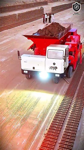 The Power Behind Every Brick 🧱⚙️ | SNPC Automatic Brick Making Machine | #MakeInIndia 🇮🇳🔥