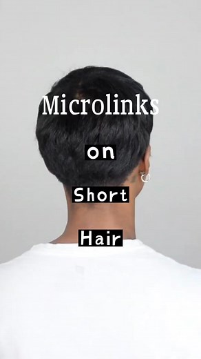 itips for short hair, the minimal length for installing itips is 5 inches #shorthair #itiphairextensions #hairextensions #blackhair #hair #fyp