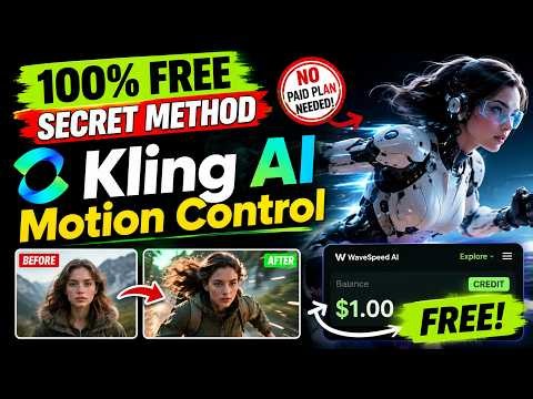 FREE Kling AI Motion Control (100% FREE) Secret Method | Use Paid Motion Control Without Paying