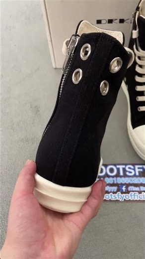 R-ick Owens DRKSHDW High Top Black Milk