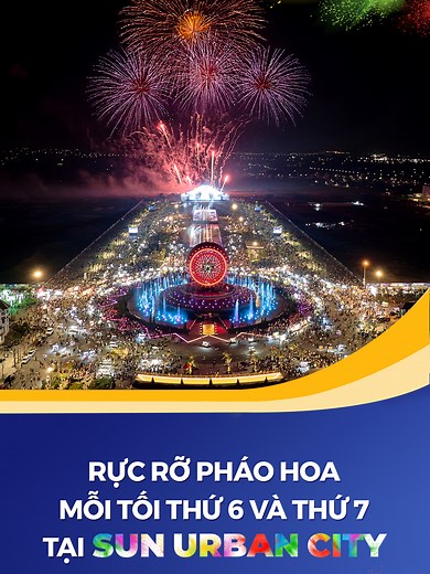 Rực rỡ lễ hội pháo hoa tại Sun Urban City