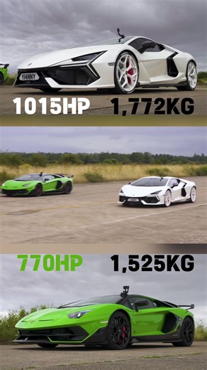 CRAZY RACE BETWEEN TWO MONSTERS - Lambo Revuelto v Aventador SVJ: DRAG RACE PART1 #lamborginirevuelto #lamborginiaventadorsvj #viral #tunedcars #dragrace
