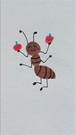 how to draw a ant 🐜 #drawing #trending #shorts #viral