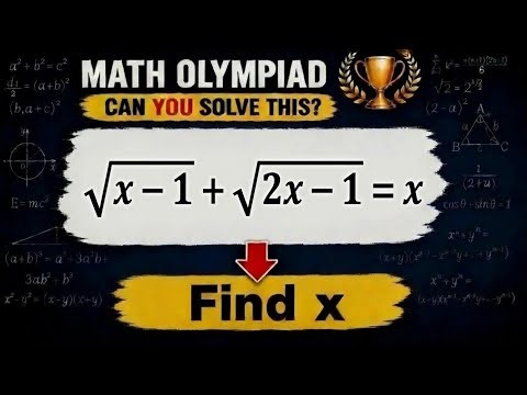 Multiply the Equation With Its Substitution — One Radical Cancels | Math Olympiad