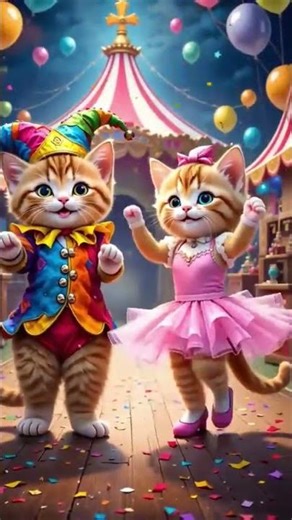 Cute Cat Dancing Moves | Must Watch!" [AI animal 001][Ai video] 😜😜😜