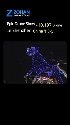 10,197 Drones Perform Stunning Light Show in Shenzhen, China