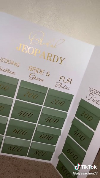 Crafting a Bridal Jeopardy Board: DIY Tutorial