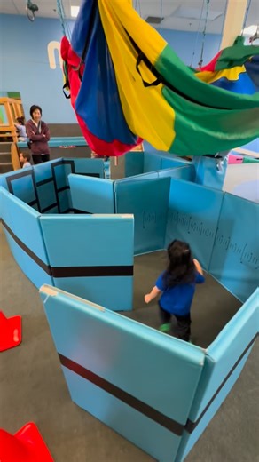 Step inside our Fun House! This fun adventure is great for your little one’s spatial awareness as the practice judging distance and direction! #Funhouse #spactialawareness #Adventuretime #funforkids #learningthroughplay mygymelkgrove | My Gym Children's Fitness Center of Elk Grove