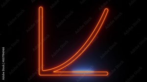 Neon Glow Growth Icons - A Vibrant Array for UI Design, Elevate your digital design with this array of neon glow icons.
