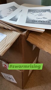 28K views · 573 reactions | Swarm Rising is a ‘hang onto your seats’ Children’s fiction book mixing Earth based adventures with some out of this world visitors. The paperback version will be available soon in bookshops near you. If you’re looking for a signed copy, the fantastic Steve Cole and I have have been busy signing 3,000 copies for Waterstones. Hachette Books #childrensbooks #fiction #ActionandAdventure #booksaremybag | Tim Peake | Facebook