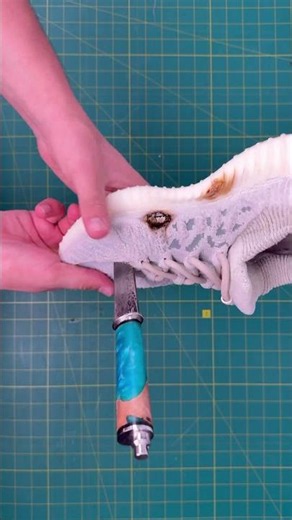 Yeezy 350 CMPCT After Knife Test 🔪👟 #shorts