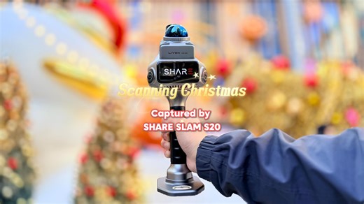 SHARE3DCAM on Instagram: "The final results are here! Using SHARE SLAM S20, we scanned a shopping mall atrium Christmas tree in a real commercial environment. In this showcase, we present: • Real-time point cloud visualization in SHARE Capture during scanning • Processed X-ray point cloud view • Colorized point cloud results after data processing This scan was completed in a busy commercial space with continuous foot traffic. While this example demonstrates real-world performance, we encourage u
