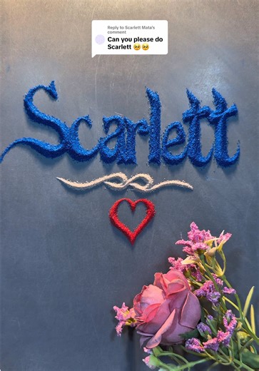 Replying to @Scarlett Mata Scarlett name request done ☑️❤️💕🔥 please follow and comment name 🥰