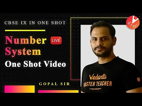 Number System in One Shot | CBSE Class 9 Maths Chapter 1 NCERT Solutions | Vedantu Class 9 and 10