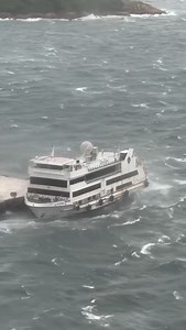 132K views · 639 reactions | A vessel crashed into the pier in Sai Wan this morning as Typhoon Wipha hit Hong Kong, and no injuries were reported. (Link in comments) #TyphoonWipha #hongkong #weather #typhoon | The Standard 英文虎報 | Facebook
