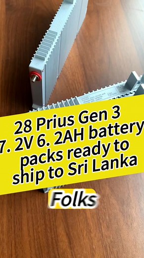 🔋【Hybrid Battery Solutions for Prius Gen3】🇱🇰 Shipped 28 battery packs to our customer in Sri Lanka! 🚚💨 Remember, we don't only handle full-container orders—**samples are welcome too!** 🌟 International trade comes with risks, so we totally understand the need for caution. 💼✨ ⚡️**Why Choose Our Battery Packs?** - **3.7V Ternary Lithium Cells** 🔋 (6.2AH capacity) - **Superior stability** vs. Toyota's original Ni-MH cells 🔄🔥 - **Simpler design**: Only **2 cells in series** needed (vs. 6 fo