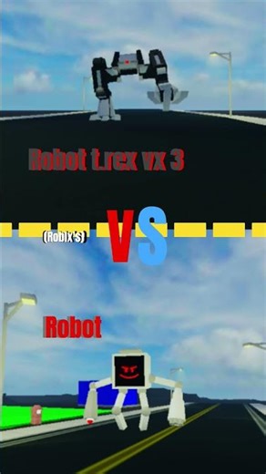 robot t.rex vx 3 vs robot #roblox