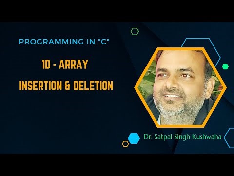 One Dimensional - Array Insertion and Deletion
