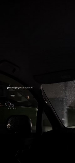 Nighttime Car Interior with Urban Reflections